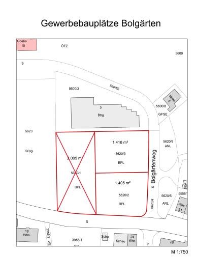 Lageplan Bolgärten